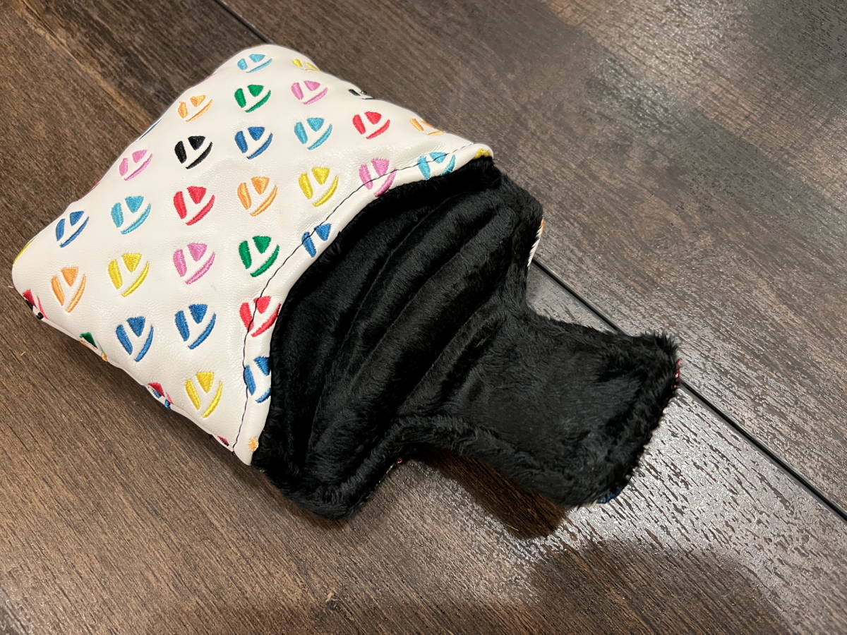 【ラスト1個希少品】新品 テーラーメイド 限定ヘッドカバー パター用 スパイダー用 マルチカラーマグネット開閉 送料無料_3