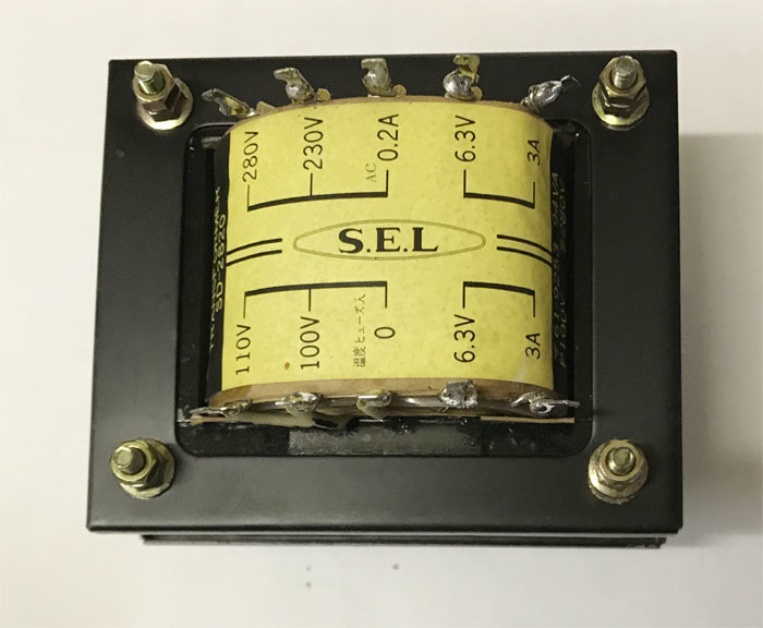 SEL SD-2820 230-280V 200mA 自作真空管アンプ用 電源トランス 菅野