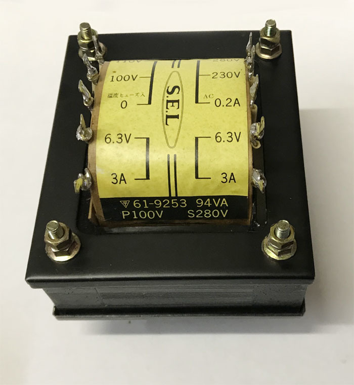 SEL電源トランス SD-2820 (230-280V 200mA) 未使用品 SEL SD-2820 230-280V