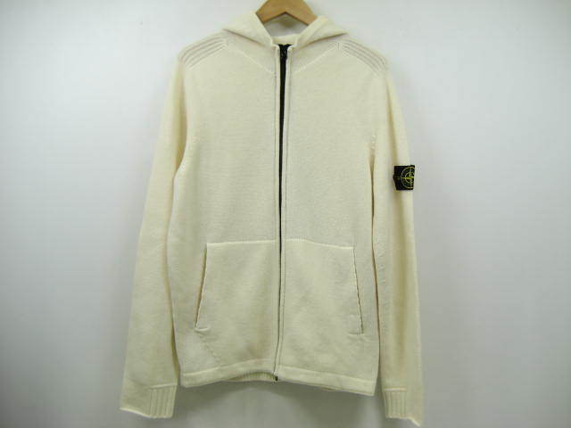 STONE ISLAND ストーンアイランド ニット パーカー フード ワッペン