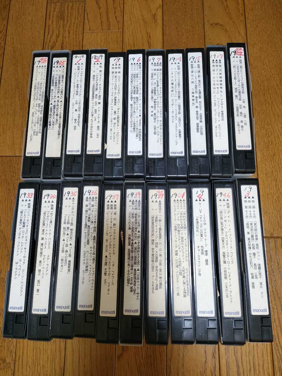 S-VHS録画済ビデオテープ 中古22本(記録媒体)｜売買された
