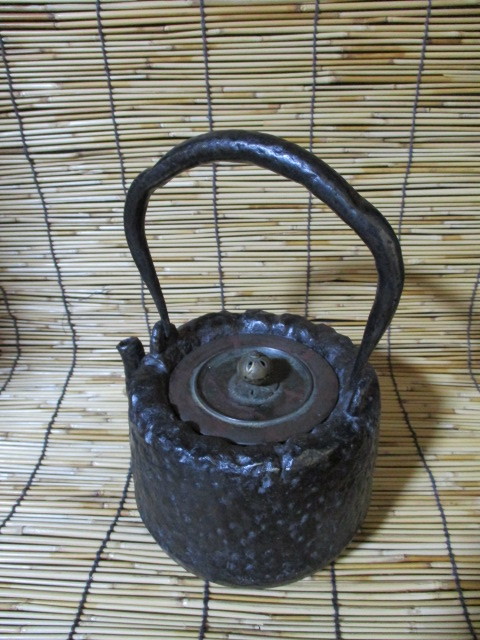 鉄瓶 龍文堂 在铭 煎茶道具 骨董 アンティーク 鉄瓶 龍文堂 龍文堂造 煎茶道具 龍文堂⁄龍文堂造⁄茶道