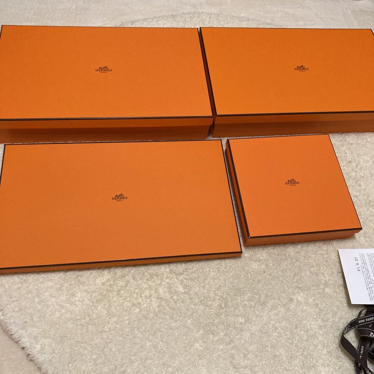 ⑳ 美品HERMESエルメスオレンジ空箱化粧箱9個セット
