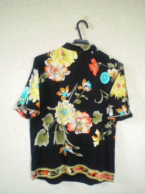 レオナールのシャツLLサイズ レオナール 花柄 シャツ レオナールファッション フラワーモチーフ フィッシュ柄長袖シャツブラウス