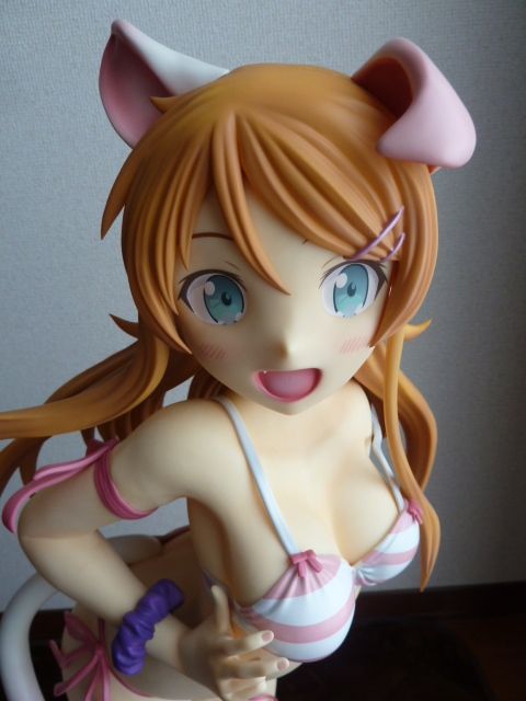 高坂桐乃 -ネコミミ水着ver.- やわらかバスト版 1/2.5 フィギュア 高坂
