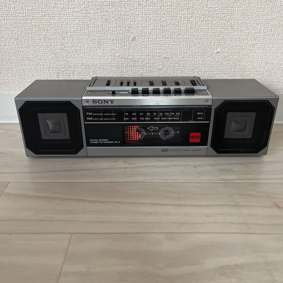 SONY ラジカセ ZX-3 カセットレコーダー ソニー 昭和レトロ