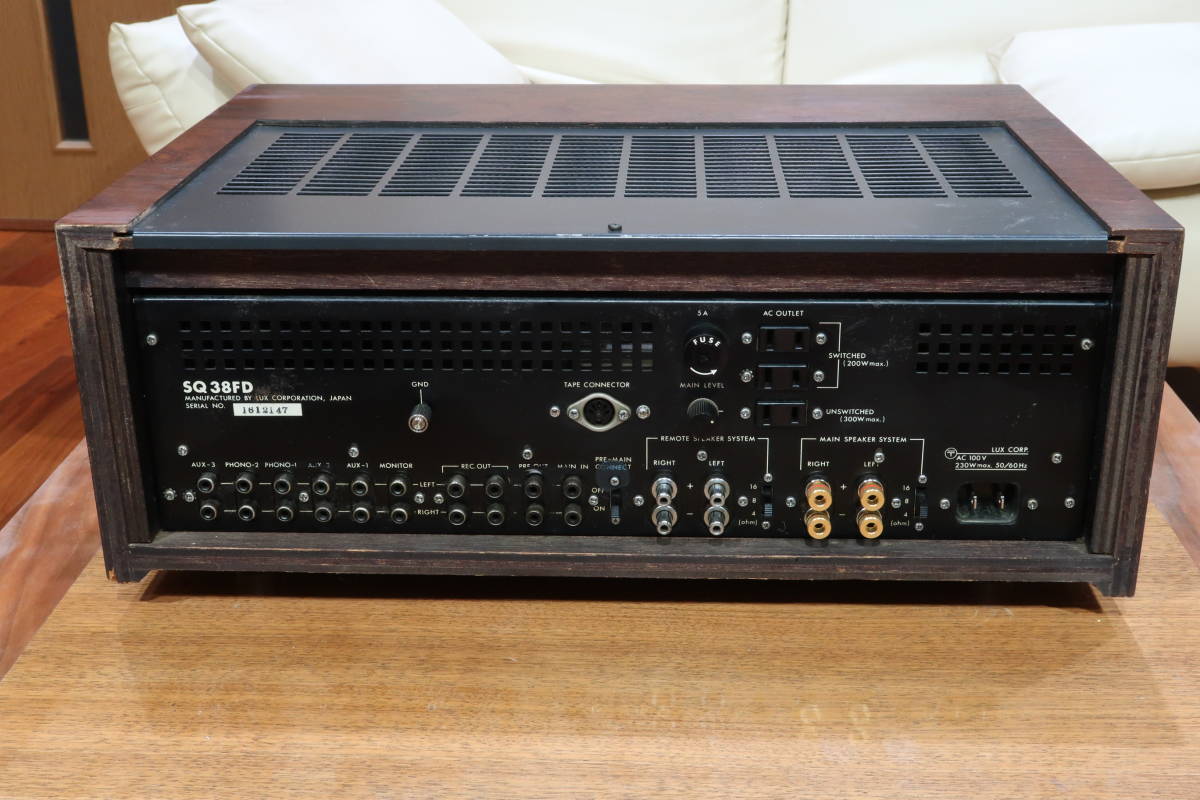 LUXMAN SQ38FD プリーメインアンプ 公式通販 SQ 38FDmkⅡ LUX 徹底解説 