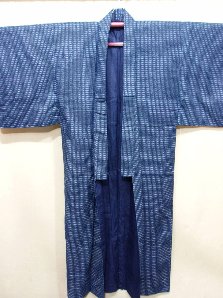 古布 木綿 古布リメイク 藍染 はぎれ | リメイク素材 生地 Ｙ様専用 ２段ギャザースカート 型染 格子木綿 襤褸 ジャパン 刺し子 デニム