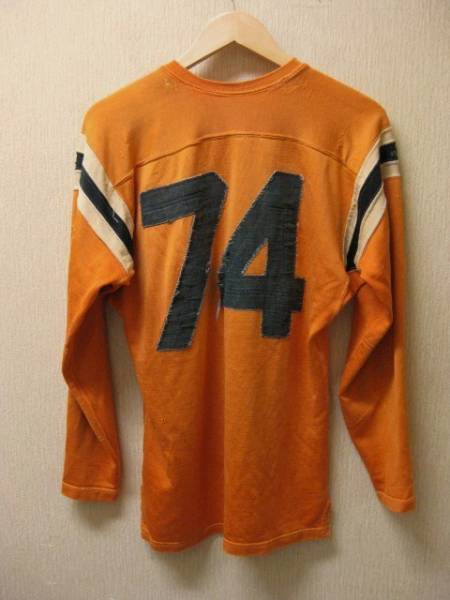 70s ☆40s ナンバリングレーヨンフットボールTシャツ☆ビンテージ