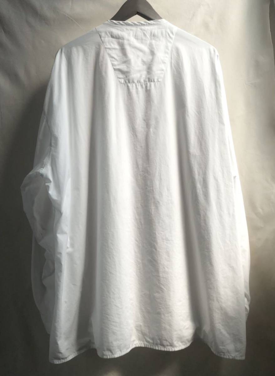 90年代 MARITHE + FRANCOIS GIRBAUD(マリテフランソワジルボー) シャツ / ワークシャツ ビッグシルエット スタンドカラー 90s MARITHE FRANCOIS + stripe shorts FRANÇOIS