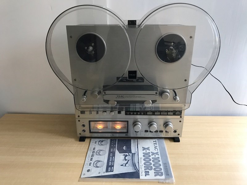 激安大特価，大人気 TEAC X-1000R ジャンク品 電源OK 動作NG ダストカバー 取説付き ティアック(オープンリールデッキ)｜売買されたオークション情報、yahooの商品情報をアーカイブ公開 - オークファン オープンリールデッキ