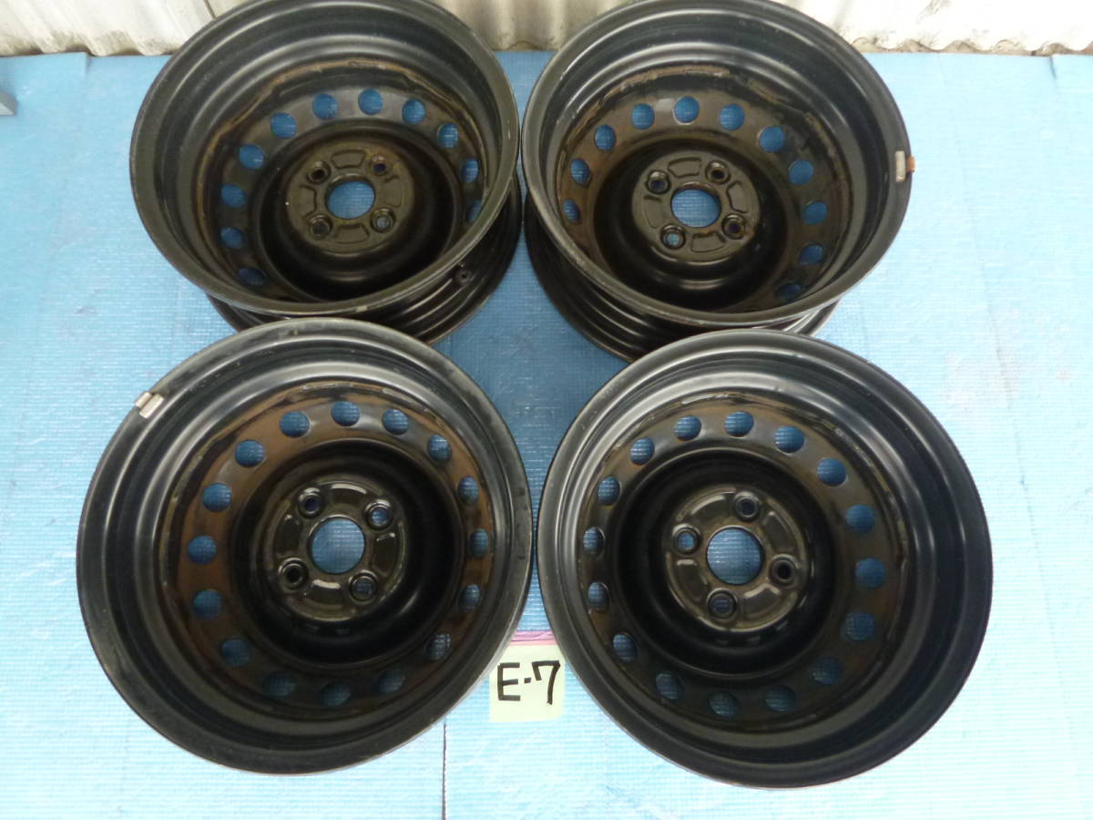 TOYOTA 純正外し 14インチ鉄ちんホイール 4個セット ヴィッツ ホイール