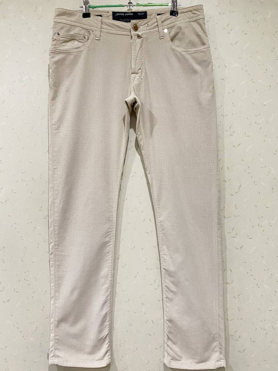 JACOB COHEN ヤコブコーエン J622 ストレッチ パンツ ベージュ イタリア製 32 　 　　　　 BJBB.H