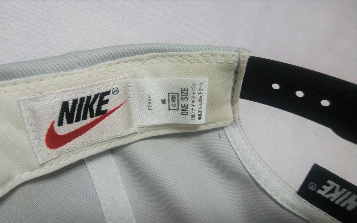 ほぼデッドストック 90s NIKE ナイキ キャップ 帽子 銀タグ 筆記体