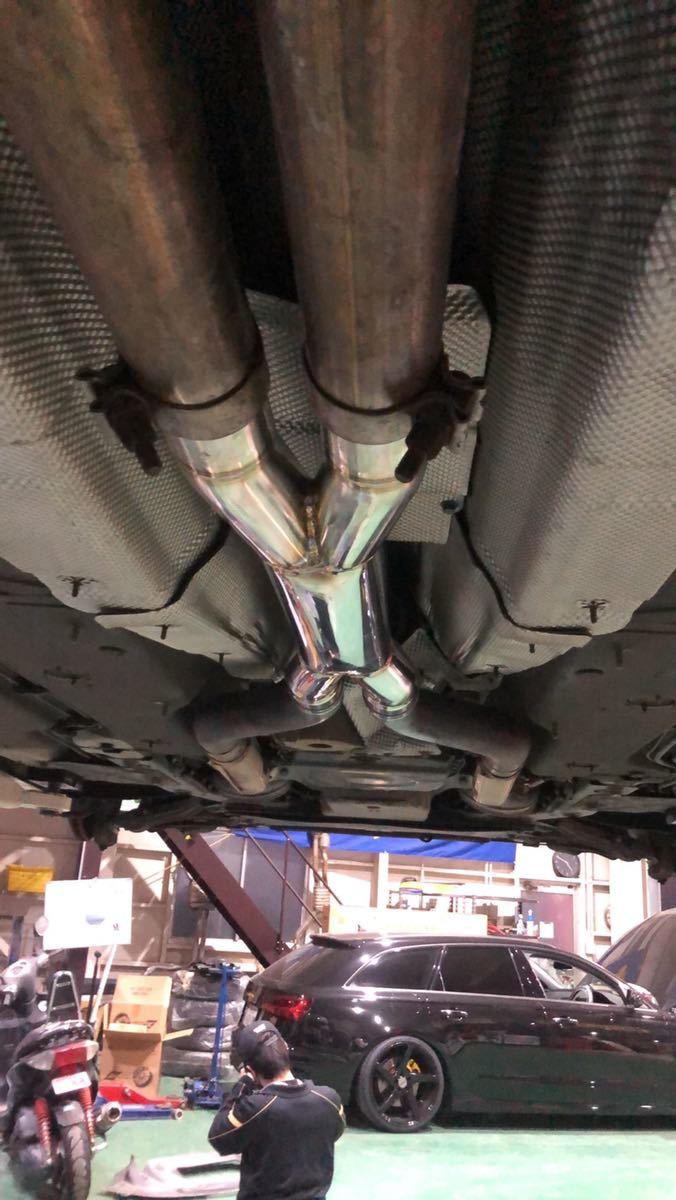 マセラティクアトロポルテ MQP後期 4.7L/AT用ワンオフセンターパイプ