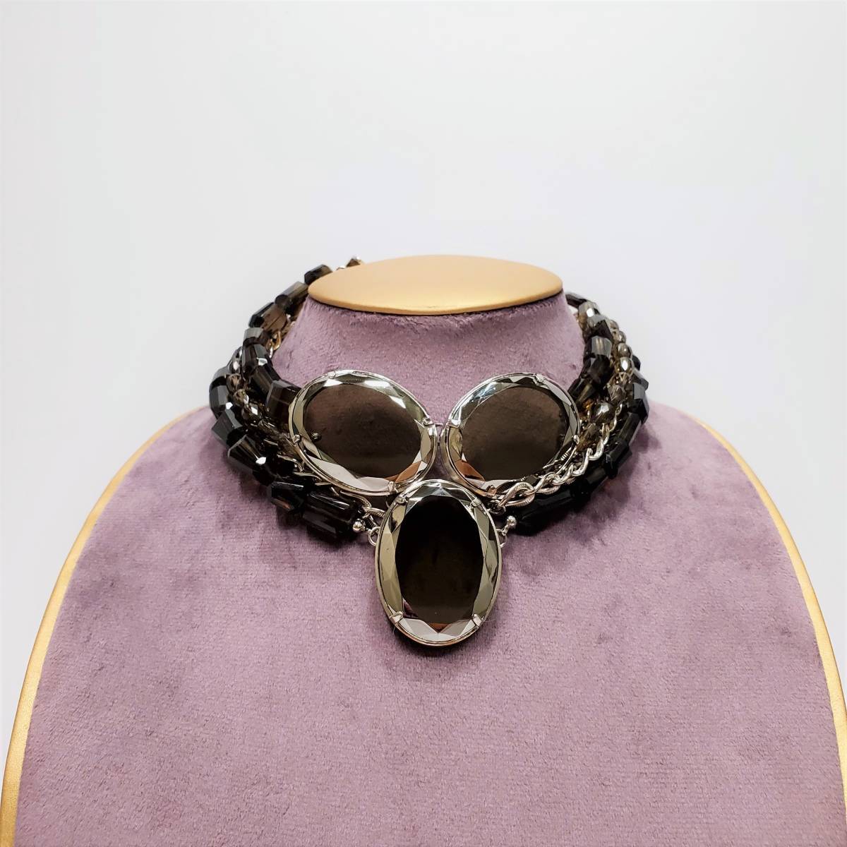 レア】DIOR ディオールカラーストーンネックレス