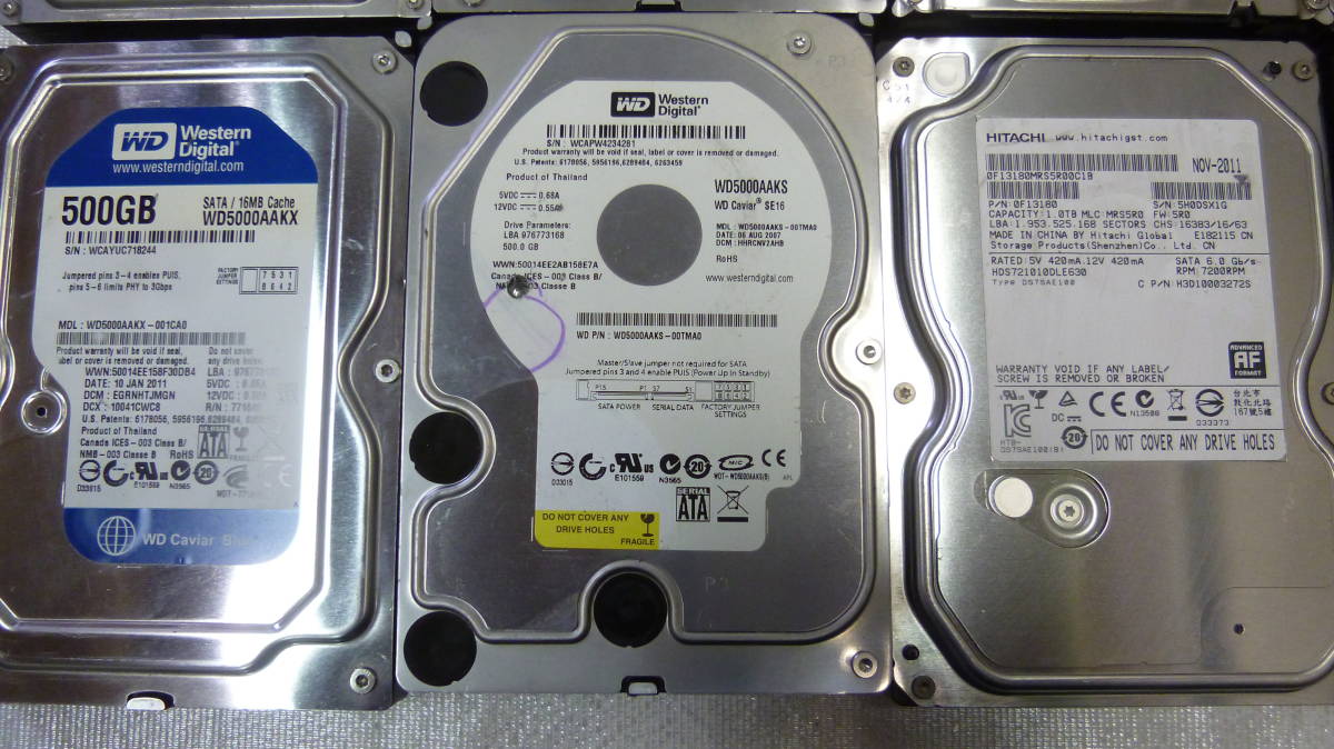 A) WD Western Digital ハードディスク 内蔵 まとめて24個 WD Digital