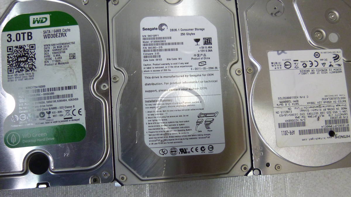 A) WD Western Digital ハードディスク 内蔵 まとめて24個 WD Digital