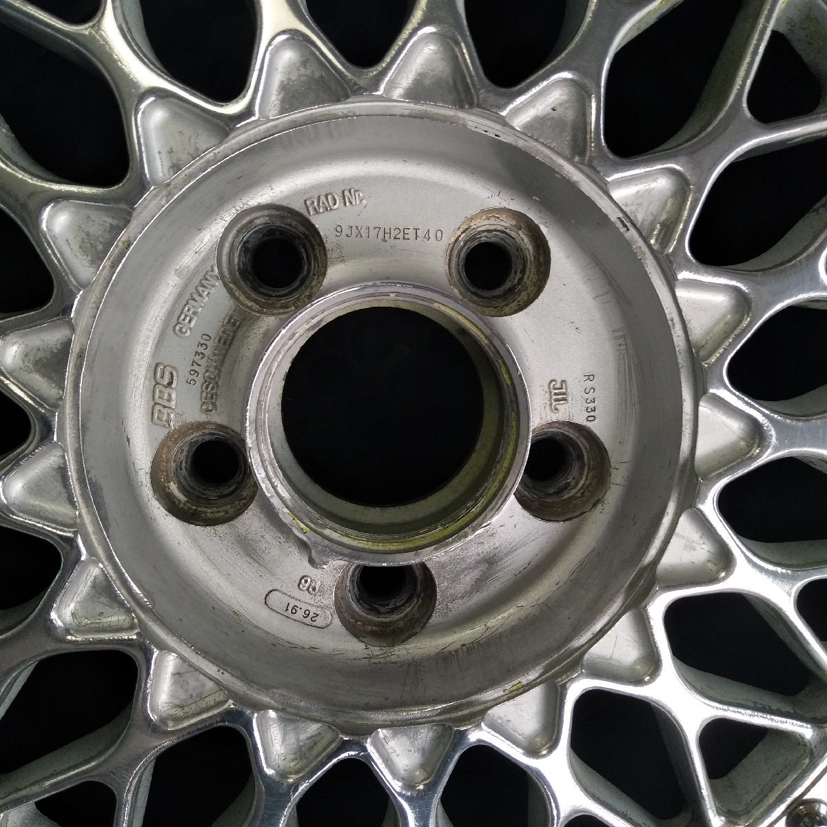 管理番号：W7-195【2本のみ】【17x9J 5x114.3 ET+40 ハブ66】BBS