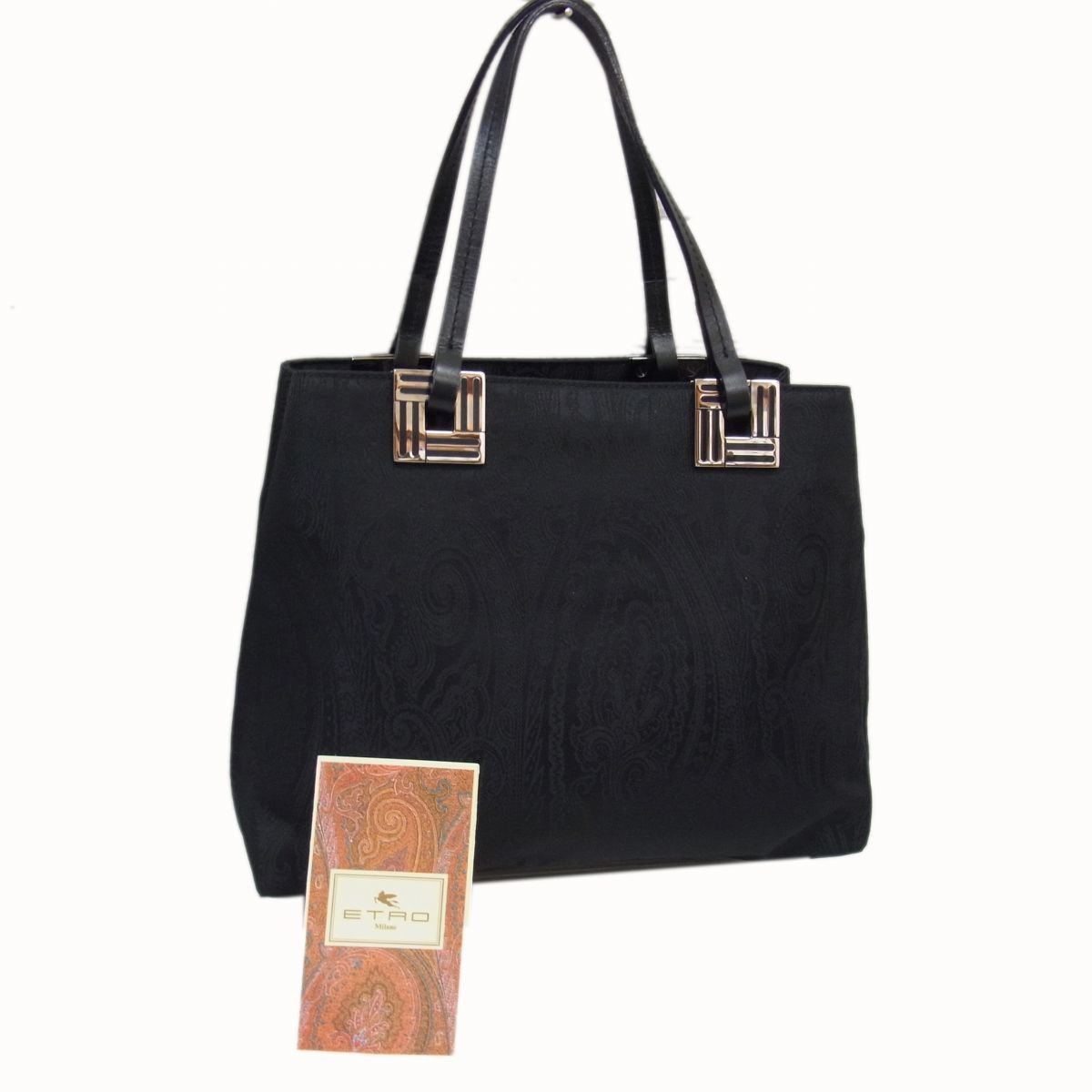 美品◇ETRO エトロ ペイズリー柄 ハンドバック ショッピングバッグ 