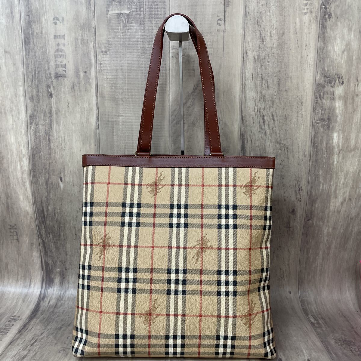 新作登場，本物保証 Burberry バーバリー ノバチェック トートバッグ 鞄