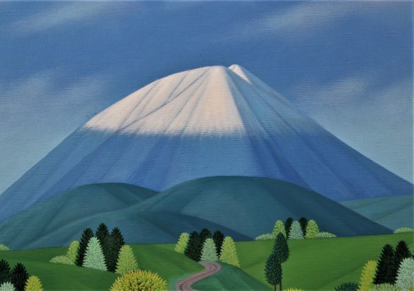 取扱 店 [桃]☆高瀬 三郎【岩手山 (岩手)】《真作》油彩8号 ＊一枚の繪