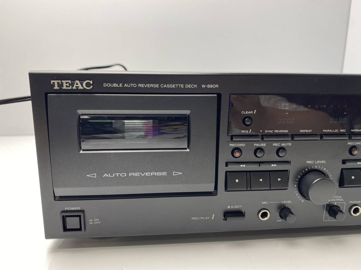 ☆TEAC W-890R B☆ティアック ダブルオートリバース カセット