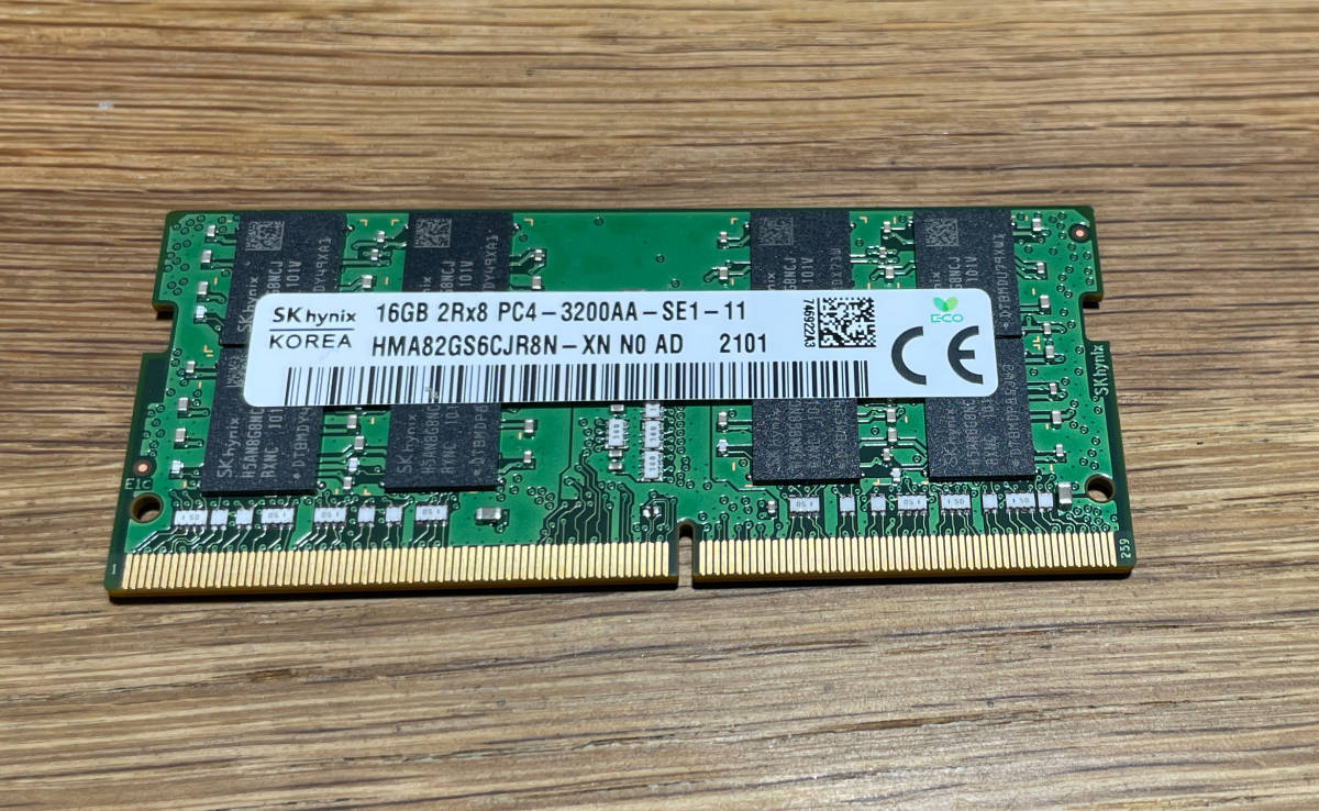 直送のみ 【送料無料/レターパック】SK HYNIX メモリ 16GB×1 DDR4-3200 