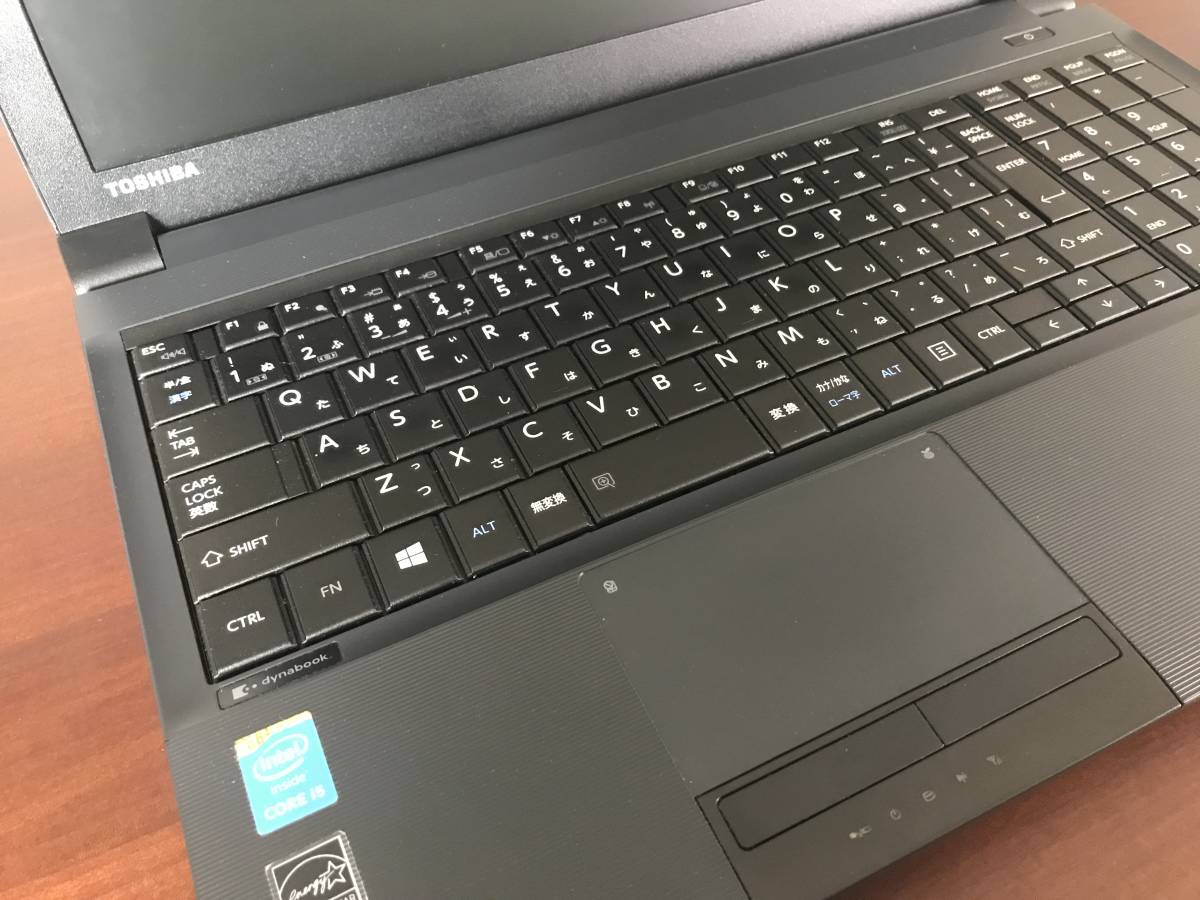 東芝ノートPC dynabook B554/U Core i5/メモリ 4GB/HDD 500GB/Win10