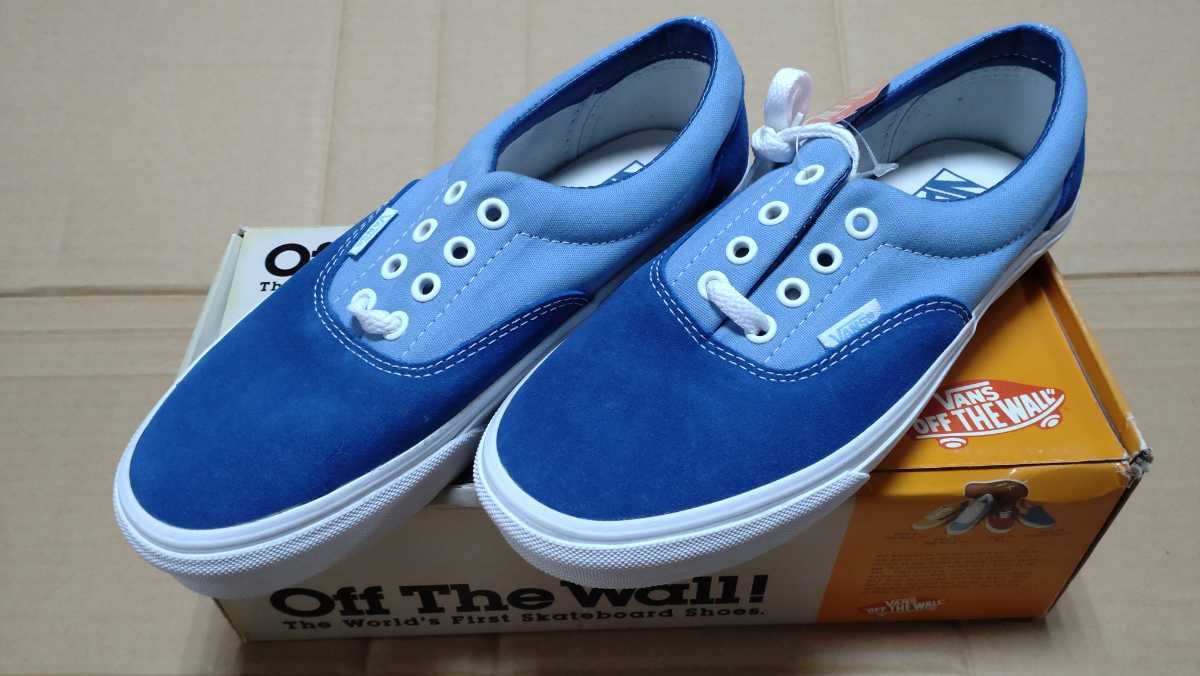 新品未使用品 VANS ERA ブルーXライトブルー 海外限定モデル US6 W