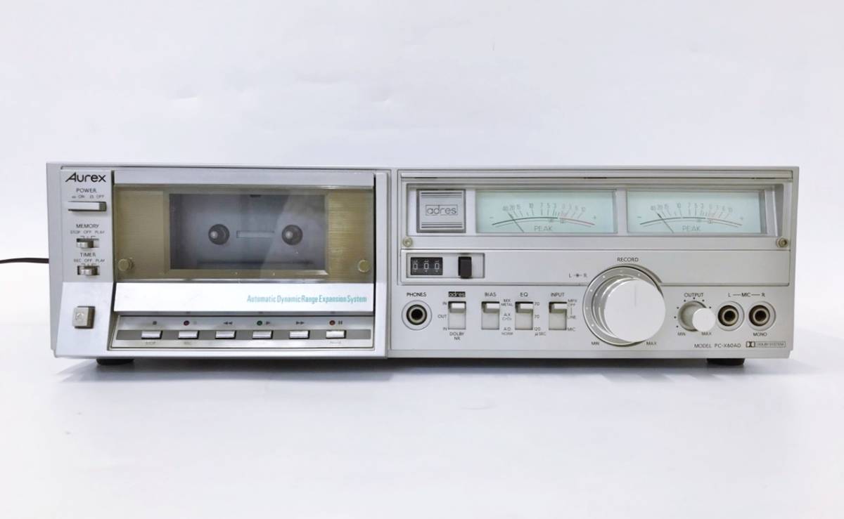 TOSHIBA Aurex CD・MD・カセットデッキ PC-X60AD Aurex Yahoo!オークション - 「aurex オーレックス 動作