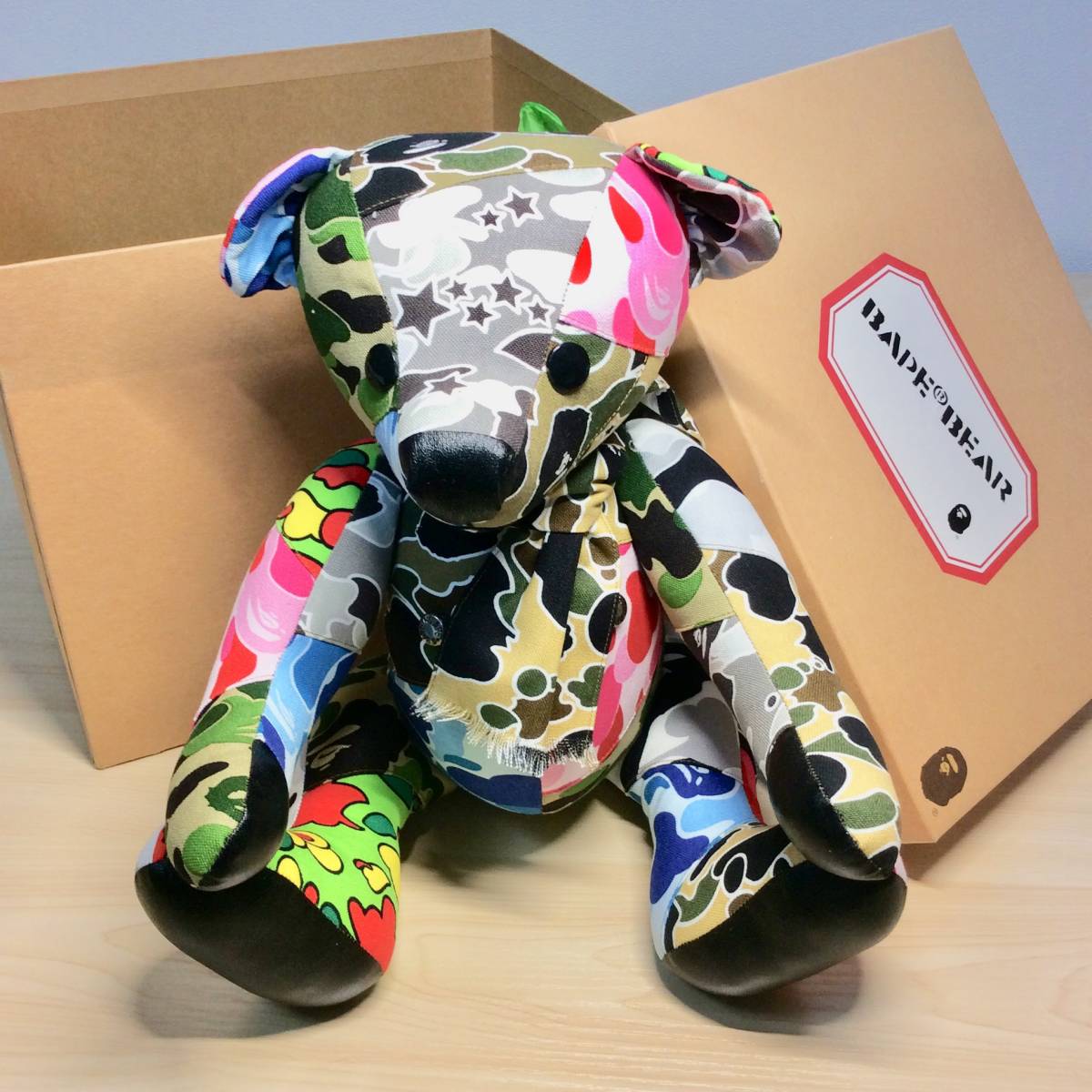 A BATHING APE sta camo 迷彩柄 ベイプベア 箱付き(ア ベイシング 