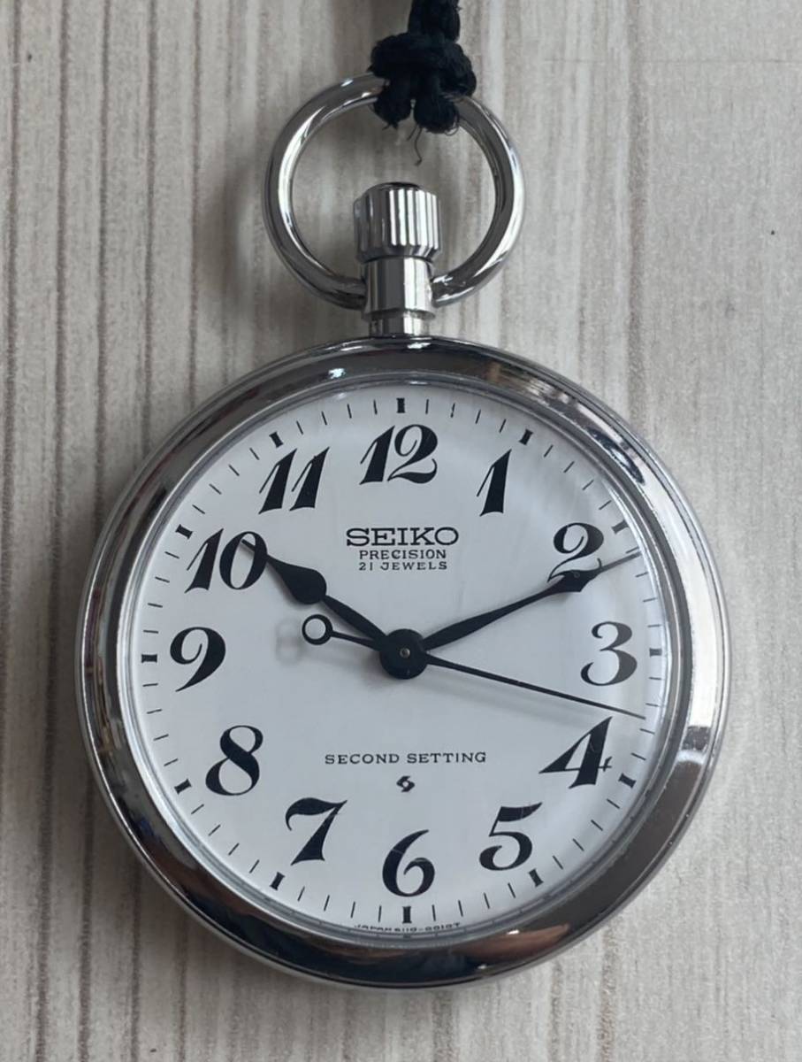 SEIKOSHA 懐中時計 SEIKOSHA 国鉄 懐中時計 昭和30年製 国鉄 19SEIKO15