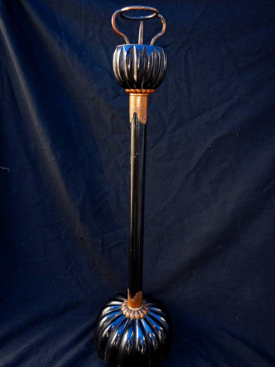 A可変式燭台② 江戸時代後期 仏教 神道 寺院 神社 木彫 ろうそく