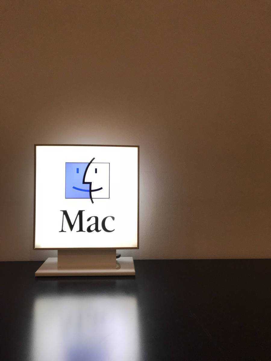 Apple Computer 電工看板 希少 Apple Computer アップルコンピューター 非売品 両面 看板 電飾 店頭