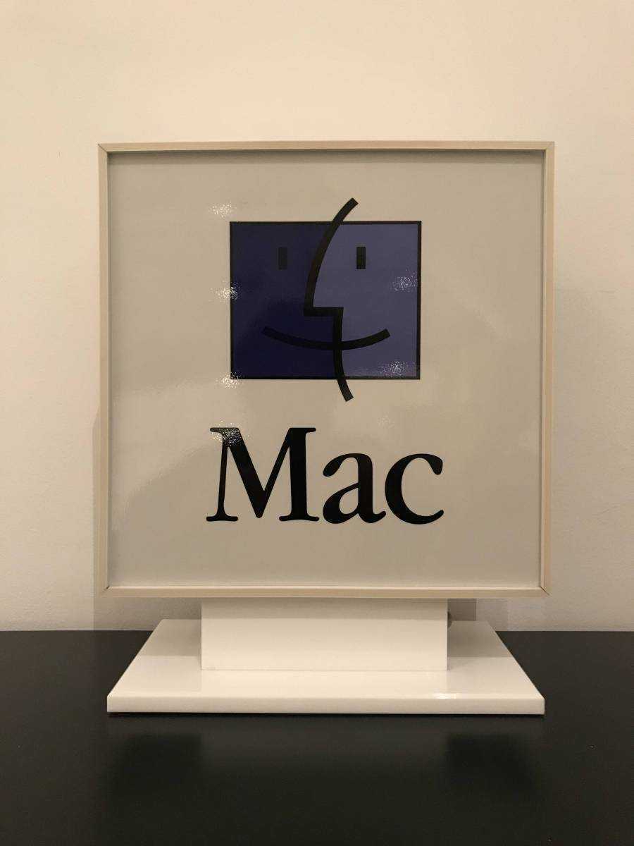 Apple Computer アップルコンピューター 非売品 両面 看板 電飾 店頭