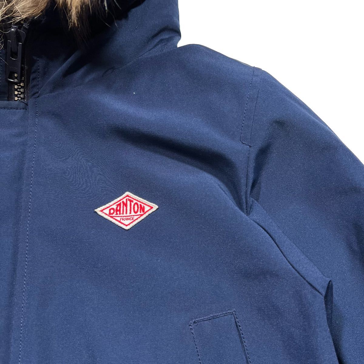 DANTON 定価 43,780円 ファー ロング ダウン ジャケット コート 