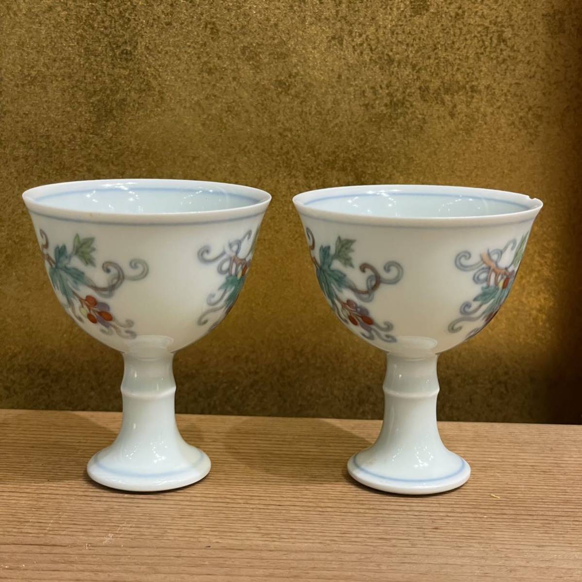 中国磁器。馬上杯 （中国磁器。馬上杯 あてがう）