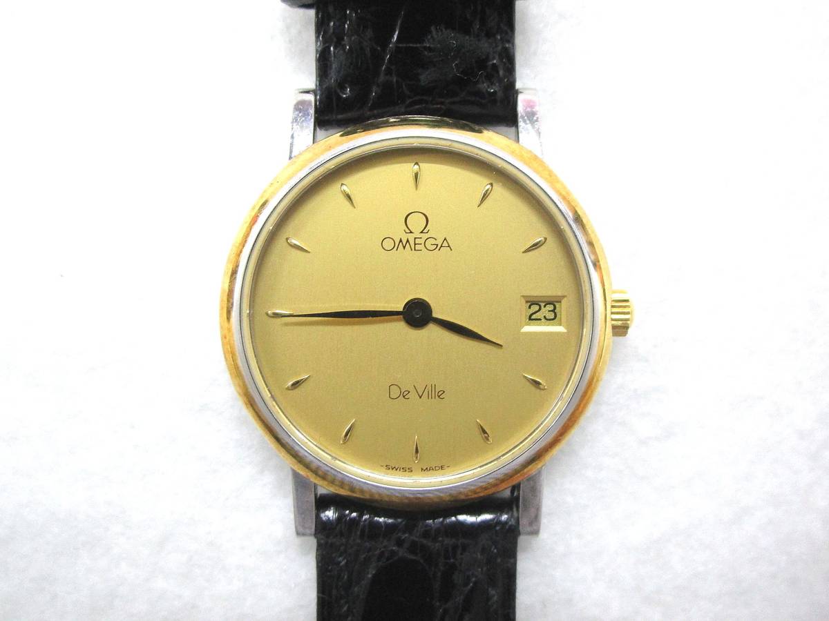 1円～ OMEGA オメガ De Ville デビル メンズ クオーツ 腕時計 東芝 25 