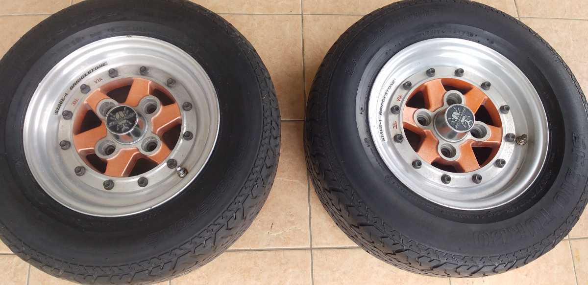 13インチ 旧車 ホイール スピードスター 当時物 アルミホイール レーシング／ターボ／旧車／当時物／アルミホイール／１３インチ／４本 114.3 1円〜 - 2本 深リム スーパースター 旧車に 中古（リム径（インチ）13）の通販 0