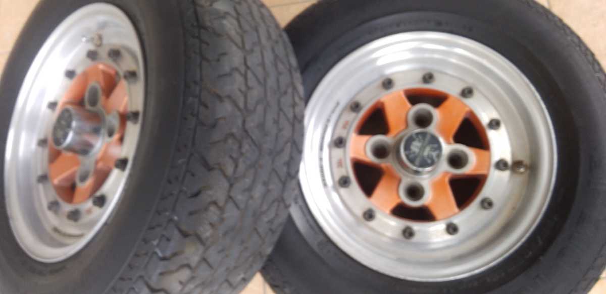 13インチ 旧車 ホイール スピードスター 当時物 アルミホイール レーシング／ターボ／旧車／当時物／アルミホイール／１３インチ／４本 114.3 1円〜 - 2本 深リム スーパースター 旧車に 中古（リム径（インチ）13）の通販 0