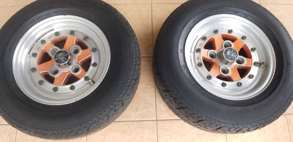 13インチ 旧車 ホイール スピードスター 当時物 アルミホイール レーシング／ターボ／旧車／当時物／アルミホイール／１３インチ／４本 114.3 1円〜 - 2本 深リム スーパースター 旧車に 中古（リム径（インチ）13）の通販 0