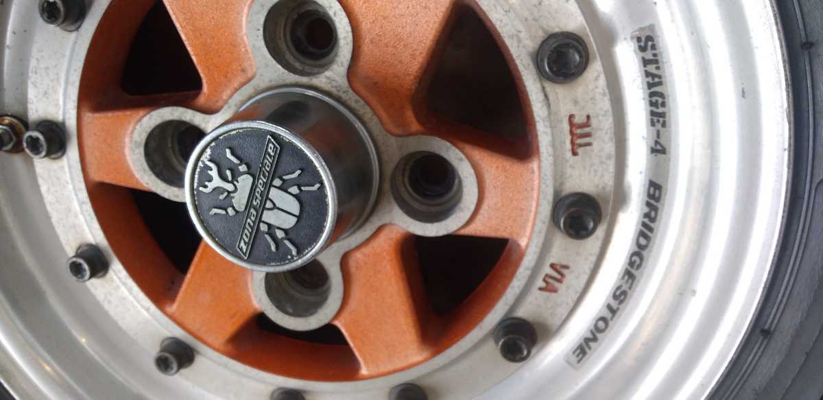 13インチ 旧車 ホイール スピードスター 当時物 アルミホイール レーシング／ターボ／旧車／当時物／アルミホイール／１３インチ／４本 114.3 1円〜 - 2本 深リム スーパースター 旧車に 中古（リム径（インチ）13）の通販 0