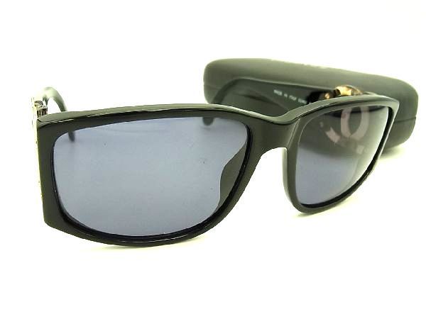 1円 ■美品■ CHANEL シャネル 02461 94305 ココマーク サングラス メガネ 眼鏡 レディース メンズ ブラック系 FH3109 02461 0 シャネル レンズ度入り 中古品&frasl;1円スタートCHANEL (シャネル)