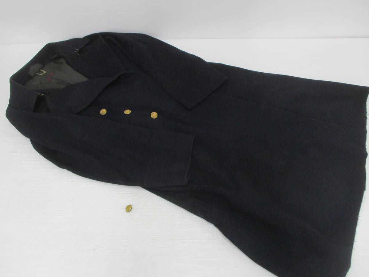 220743-063 旧日本軍 海軍 軍服 外套 桜/金ボタン ネーム入り 訳アリ