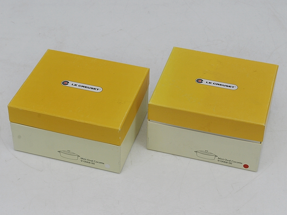 未使用保管品◆ ル・クルーゼ ミニオーバルココット×2個 ショートタンブラーペアセットで◆【v682