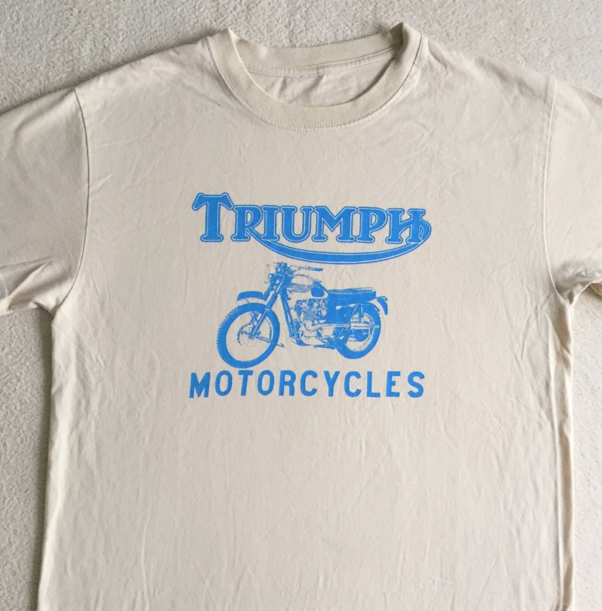 ◆Triumph motorcycles Tシャツ トライアンフ モーターサイクル 英国バイク 検 Rockers ロッカーズ Bob Dylan