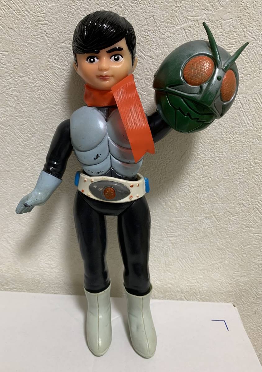 旧バンダイ 仮面ライダー 1号 ソフビ （昭和ヒーロー 東映 石森プロ 