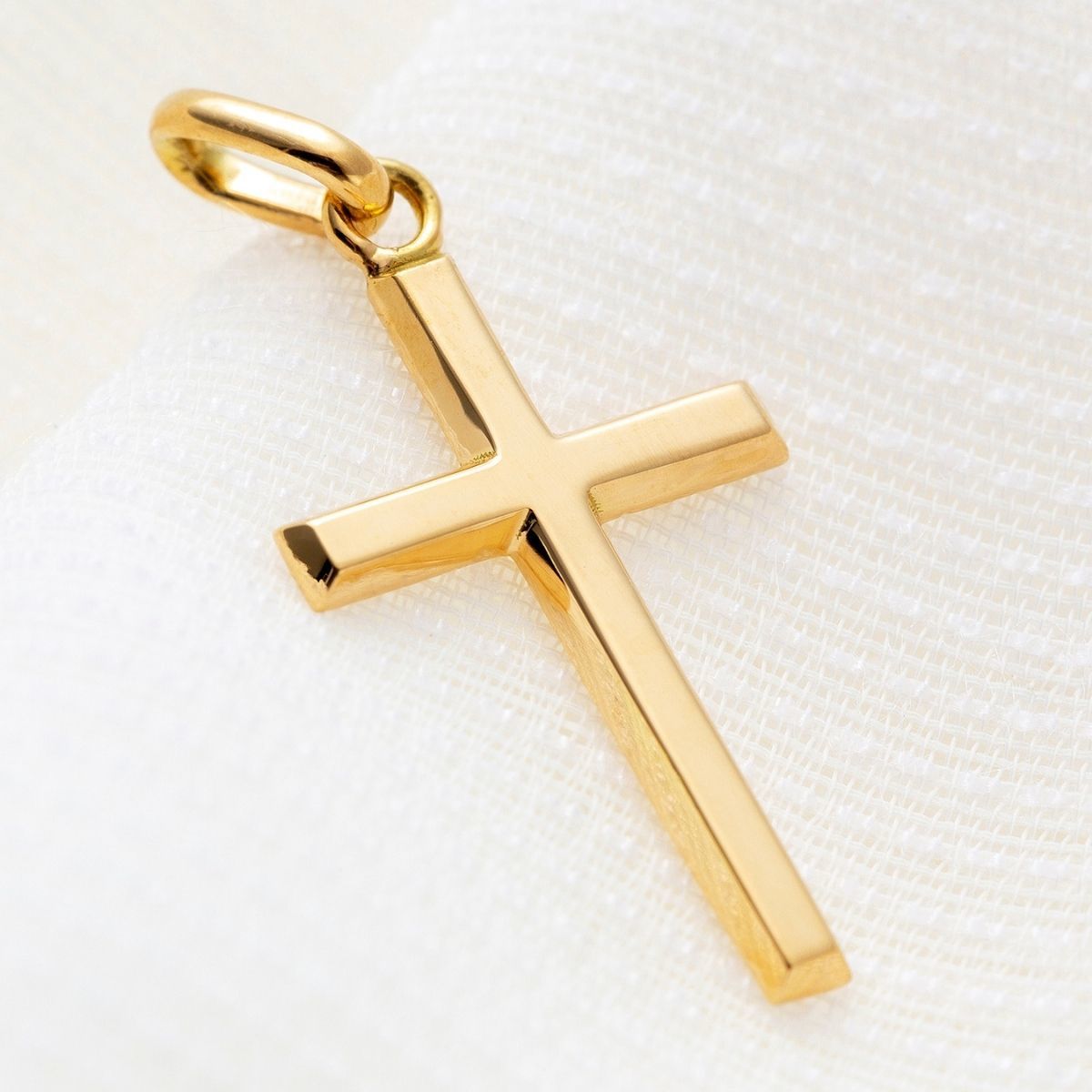 18K クロス トップ ネックレストップ 刻印 18金 K18 メンズ シンプル 