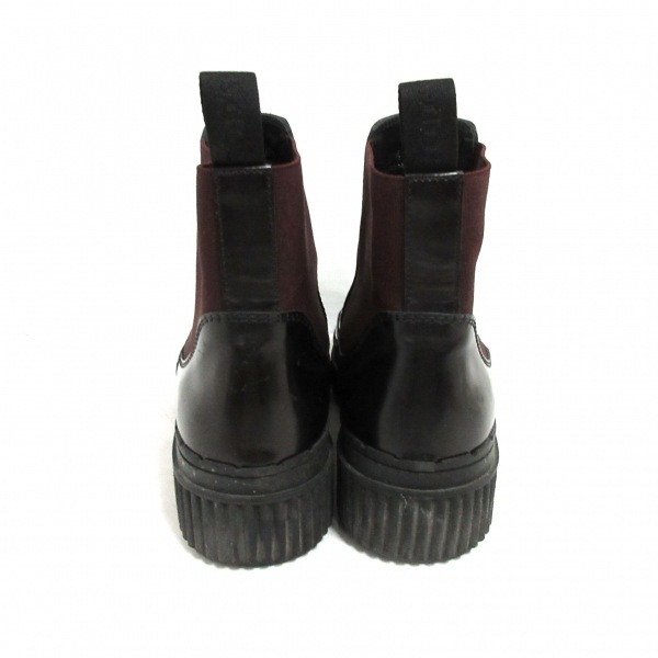 【美品】トッズ ショートブーツサイズ37 トッズ TOD'S ショートブーツ 37 1⁄2 - レザー ボルドー レディース